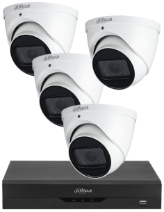 KIT DAHUA, DAH-A4IEXT5D60B, DVR + 4xCAMERA, 5MP, IR 60m 2