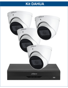 KIT DAHUA, DAH-A4IEXT5D60B, DVR + 4xCAMERA, 5MP, IR 60m