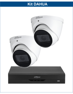 KIT DAHUA, DAH-A2IEXT5D60B, DVR + 2xCAMERA, 5MP, IR 60m