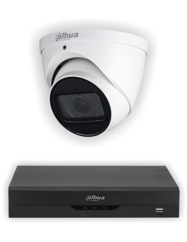 KIT DAHUA, DAH-A1IEXT5D60B, DVR + 1xCAMERA, 5MP, IR 60m