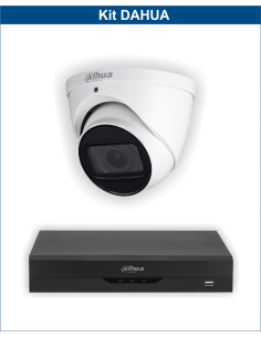 KIT DAHUA, DAH-A1IEXT5D60B, DVR + 1xCAMERA, 5MP, IR 60m