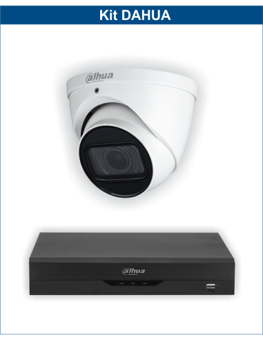 KIT DAHUA, DAH-A1IEXT5D60B, DVR + 1xCAMERA, 5MP, IR 60m