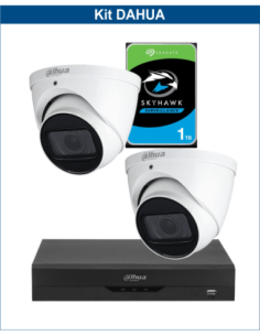 KIT DAHUA, DAH-A2IEXT5D60P, DVR + HDD + 2xCAMERA, 5MP, IR 60m