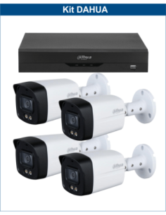 KIT DAHUA, DAH-A4IEXT5B40B, DVR + 4xCAMERA, 5MP, IR 40m