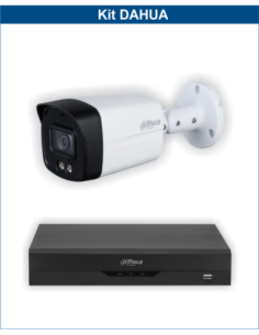 KIT DAHUA, DAH-A1IEXT5B40B, DVR + 1xCAMERA, 5MP, IR 40m