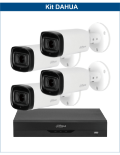 KIT DAHUA, DAH-A4IEXT5B60B, DVR + 4xCAMERA, 5MP, IR 60m