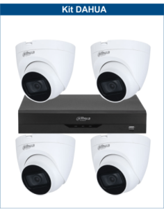 KIT DAHUA, DAH-A4IINT5D25B, DVR + 4xCAMERA, 5MP, IR 25m