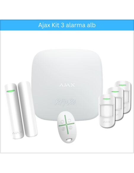 Kit Alarma 3 Ajax alb