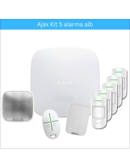Kit Alarma 5 Ajax alb
