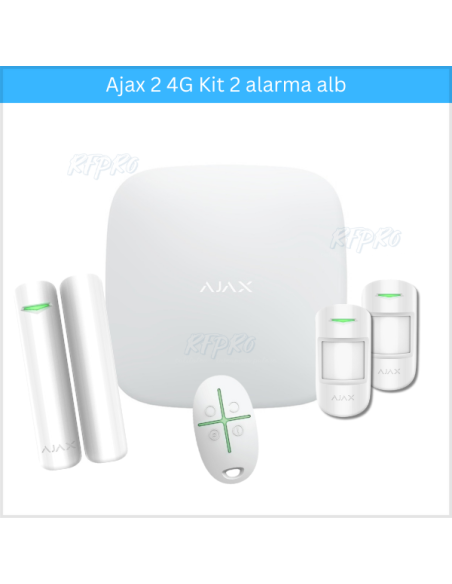 Kit Alarma Ajax 2 4G 2 alb