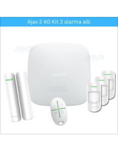 Kit Alarma Ajax 2 4G 3 alb