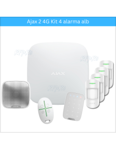Kit Alarma Ajax 2 4G 4 alb