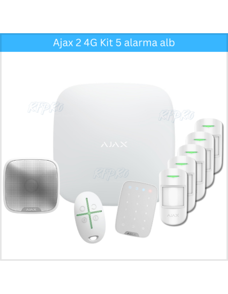 Kit Alarma Ajax 2 4G 5 alb
