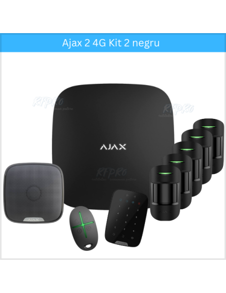 Kit Alarma Ajax 2 4G 5 negru