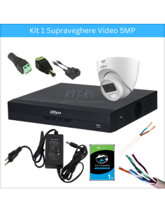 KIT 1 SUPRAVEGHERE VIDEO 5 MP