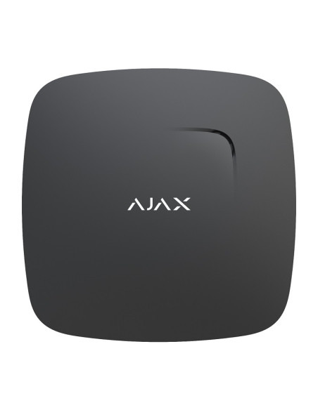 Detector Wireless de fum, temperatura si monoxid de carbon Ajax FireProtect Plus negru